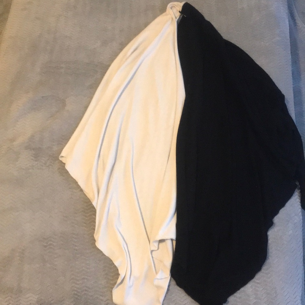 Black and white shrug